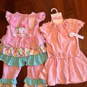 Two children’s outfits one by Rare Editions and the other by Tahari Girl size 4T